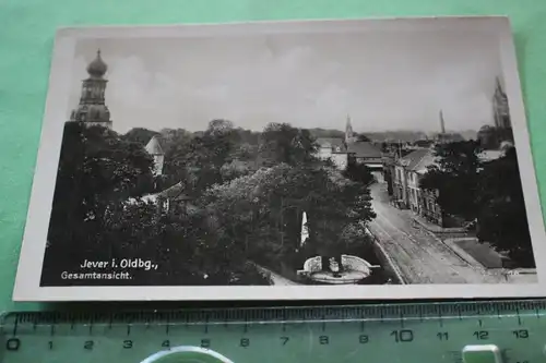 tolle alte Karte - Jever in Oldenburg - Gesamtansicht -  20-30er Jahre 