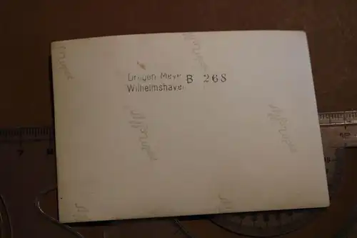  altes Foto - Matrosen Schiff Schlesien ?? Scheinwerfer ?? Wilhelmshaven ?