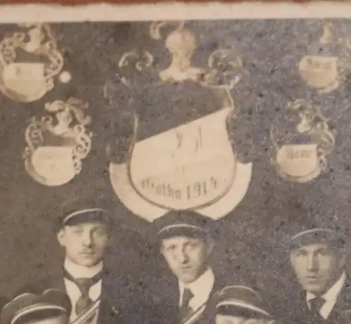 tolles altes Gruppenfoto - Studenten, Burschenschaft ?? - Gotha 1919