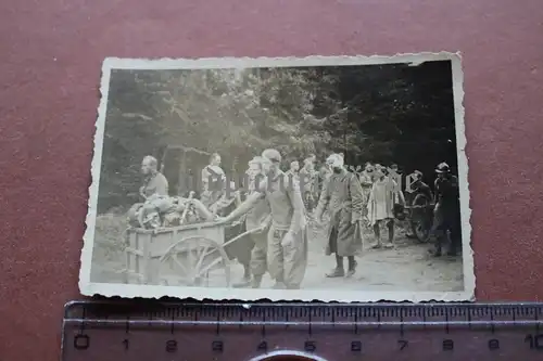 altes Foto - Kriegsgefangene Soldaten französische o. belgische ?  