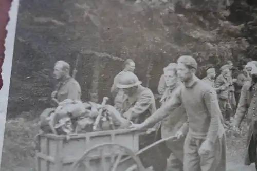 altes Foto - Kriegsgefangene Soldaten französische o. belgische ?  