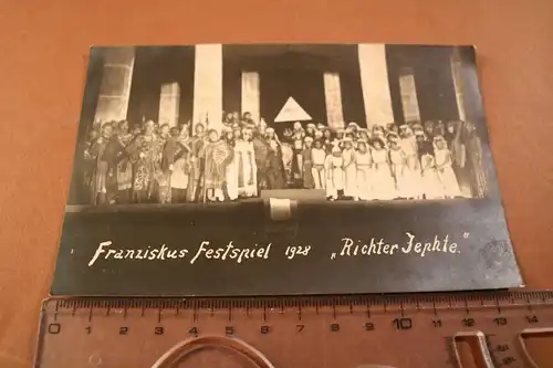 tolle alte Fotokarte- Franziskus Festspiel - 1928 - Richter Jephte