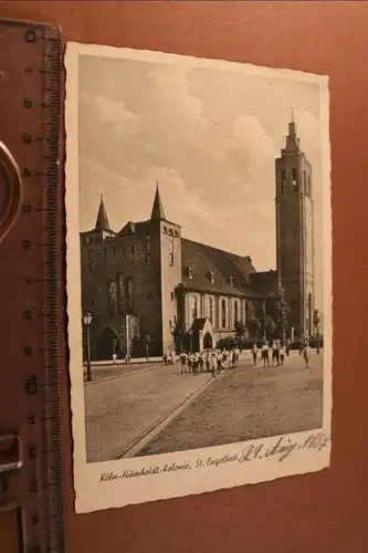 tolle alte Karte - Köln Humboldt-Kolonie - St. Engebert 1937