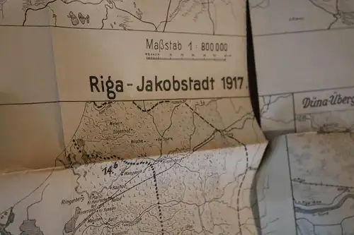 alte dünne Karte Schlacht um Lothringen 1914, Riga usw . Beilage ????