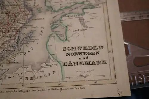 toller alter Stich - Schweden, Norwegen und Dänemark 1850-1900 