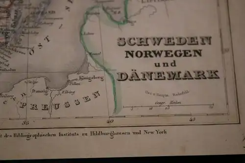 toller alter Stich - Schweden, Norwegen und Dänemark 1850-1900