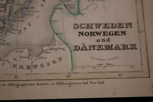 toller alter Stich - Schweden, Norwegen und Dänemark 1850-1900 