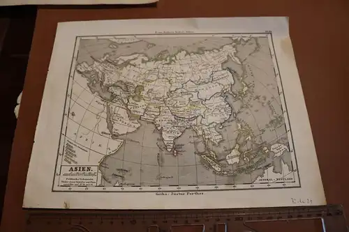 toller alter Stich - Asien, Japan, China aus von Sydow´s Schul-Atlas 1850-1900 ?