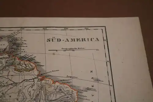 toller alter Stich - Süd-America  1850-1900 ?