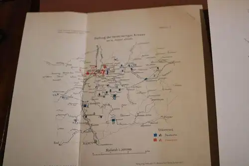 vier militärische Karten - Studien zur Kriegsgeschichte und Tatik V - 1870