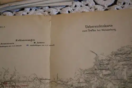 vier militärische Karten - Studien zur Kriegsgeschichte und Tatik V - 1870