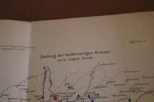 vier militärische Karten - Studien zur Kriegsgeschichte und Tatik V - 1870