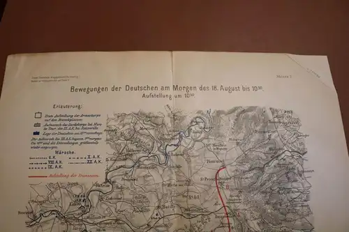 vier militärische Karten - Studien zur Kriegsgeschichte und Tatik V - 1870