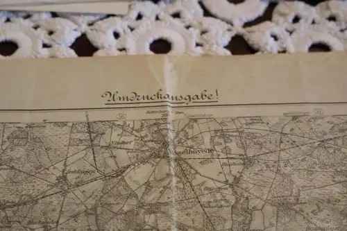 tolle alte Landkarte - Umdruckausgabe Nr. 236 Walsrode  1901