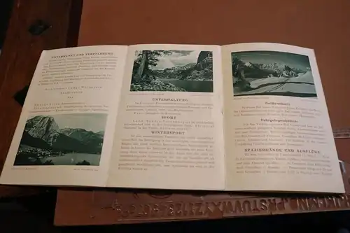 toller alter Werbeflyer Bad Aussee Salzkammergut - Österreich 