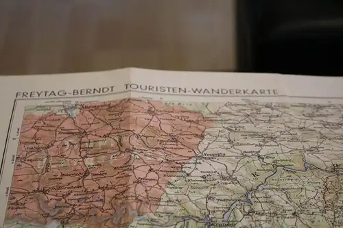 tolle alte Touristenkarte Freytag & Berndt  Blatt 7 Wachau, Kamptal 20-30er Jahr
