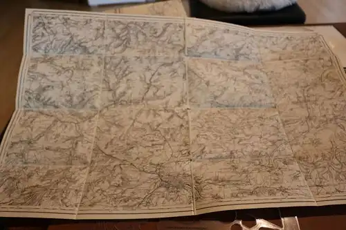 tolle alte Geländekarte Frankreich Amiens  1910-20 ???