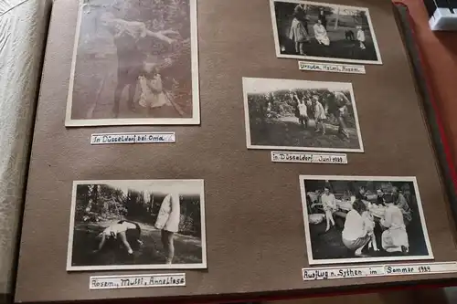 tolles altes Album - 185 Fotos einer Familie - 30er Jahre 