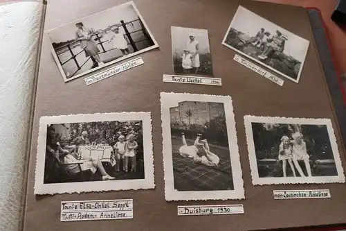 tolles altes Album - 185 Fotos einer Familie - 30er Jahre 