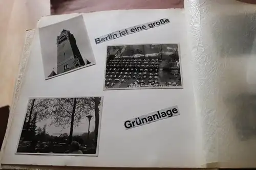 12 tolle alte Albumseiten - Berlin 1969 - Fotos, Postkarten, Eintrittskarten usw