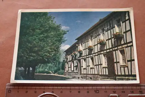 alte Fotokarte - Gasthof Schönenbrücher  Kreuzkapelle  - 40-50er Jahre ??