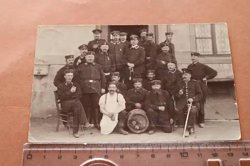 tolles altes Gruppenfoto - Soldaten 31 Inf. Regt. ?  Kragenspiegel 31 