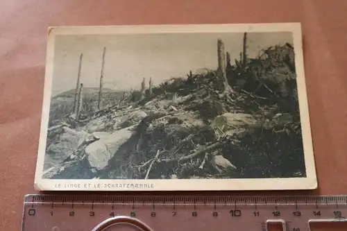 alte Karte Le Linge et le Schratzmännle  Feldpost ?? 