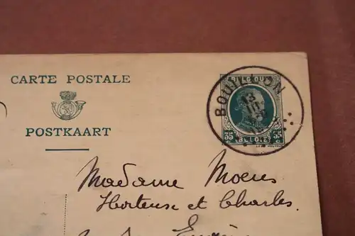 alte Ganzsache Postkarte - Belgien 35 C 1929