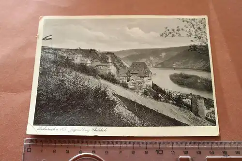 tolle alte Karte - Bacharach  Jugendburg Stahleck  30er Jahre