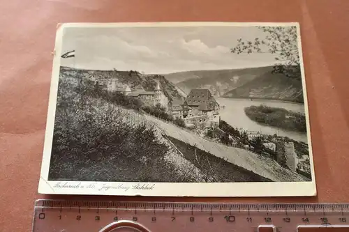 tolle alte Karte - Bacharach  Jugendburg Stahleck  30er Jahre 