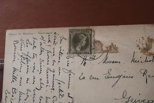 alte Karte - Abbaye St. Maurice - Luxemburg ?? 1910-20 ?