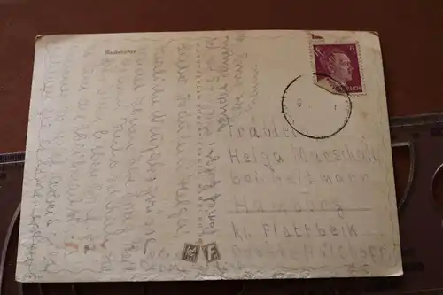 tolle alte Karte -Blaukehlchen - Künstlerkarte ? 30-40er Jahre 