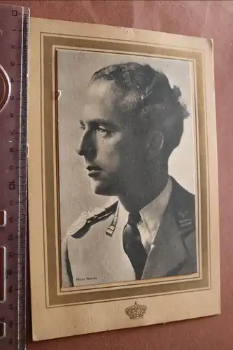 tolle alte Fotokarte - König ??? Prinz ?? Uniform ?? 20-30er Jahre