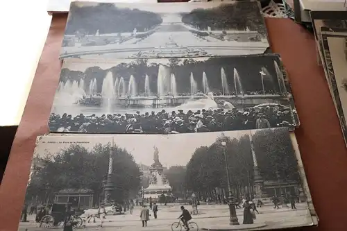 18 alte großformatige Karten - Frankreich Paris Versailles usw. 1910-20 ??