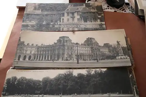 18 alte großformatige Karten - Frankreich Paris Versailles usw. 1910-20 ??