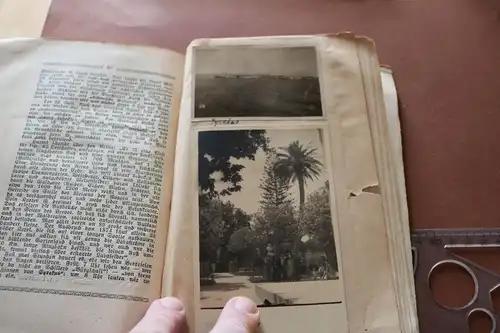 toller alter Reiseführer Rund um Italien Artur Hörig mit eingeklebten Fotos dazu