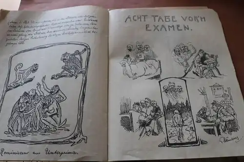 tolle alte Schülerzeitung des Realgymnasiums Goslar 1909 - Einzelstück ?