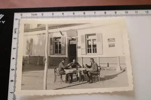 altes Foto - Frankreich - Cafe als Standortkommandantur - Ort ??