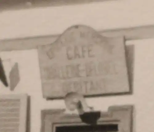 altes Foto - Frankreich - Cafe als Standortkommandantur - Ort ??