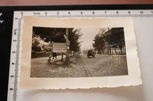 altes Foto Schild Sammel- und Leitstelle Luftwaffe - Fliegerhorst Cherson