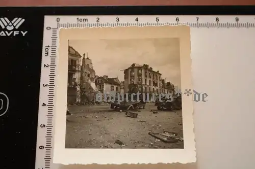altes Foto - zerstörte Stadt - Vitry - Frankreich -