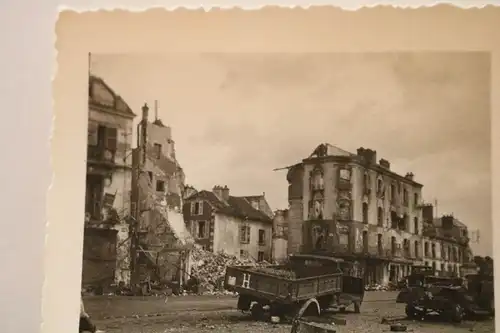 altes Foto - zerstörte Stadt - Vitry - Frankreich -