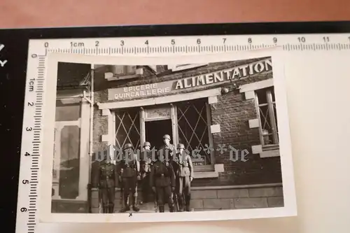 altes Foto - Frankreich Ortswache - Geschäft Alimentation