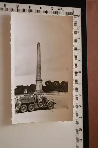 altes Foto - Obelisk von Luxor - Paris und deutsches SdKfz