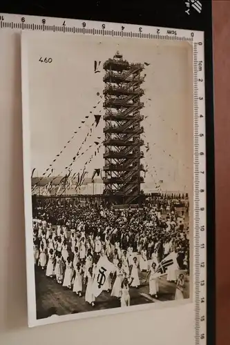 tolle alte Karte - 15. Deutsches Sportfest Stuttgart 1933 Flaggenturm