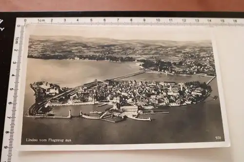 alte Karte - Lindau vom Flugzeug aus  30-40er Jahre ??