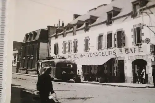 tolles altes Foto - Gebäude Hotel des Voyageurs Cafe 40er Jahre  Frankreich