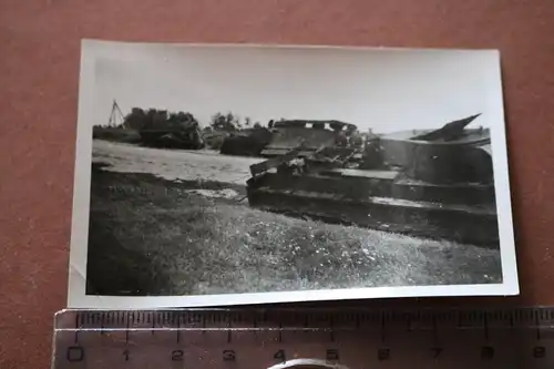 altes Foto zerstörte sowjetische Panzer - Ort ?
