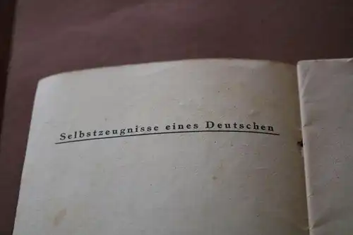 altes Heft Selbstzeugnisse eines Deutschen. Briefe Alfred Jodl s aus der Kerkerh