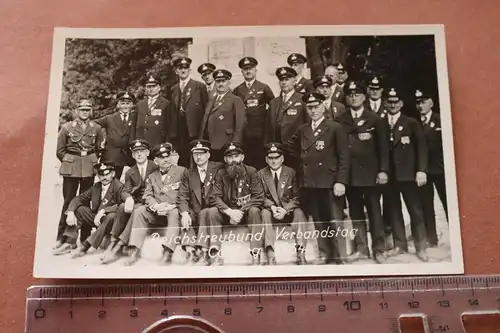 tolles altes Foto - Reichstreubund Coburg 1934 - viele Ordensträger 